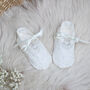 Lara Silk Baby Booties, thumbnail 1 of 5