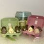 Six Mixed Handmade Easter Eggs, thumbnail 3 of 3