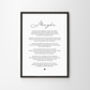 Union Personalised Poem Wedding Print, thumbnail 6 of 11