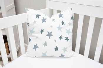 Grey And Blue Star Lampshade, 3 of 5