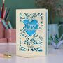 Personalised Birthday Heart Card, thumbnail 1 of 7