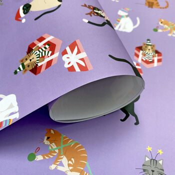 Christmas Cats Wrapping Paper, 5 of 6