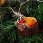 G Decor Nesting Robin Christmas Tree Ornament, thumbnail 7 of 7