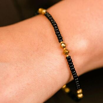 Black Turquoise Beads Elegant Daily Bracelet, 5 of 9