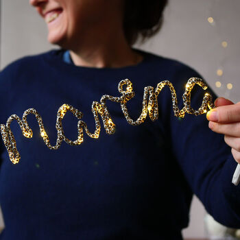 Name In Leopard Print Fairy Lights, 3 of 5