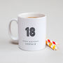 18 Birthday Mug With Personalised Name, thumbnail 2 of 3