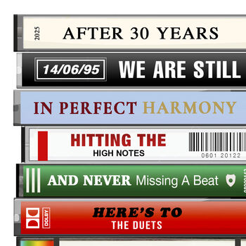Personalised Cassette Tape Anniversary Print, 3 of 4