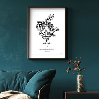 Alice In Wonderland The White Rabbit Art Print, 4 of 4