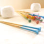 Wooden Knitting Needles Rainbow Dip Painted Set, thumbnail 4 of 9
