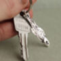 Silver Sardine Keyring Bag Charm, thumbnail 1 of 6