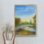 Morden Hall Park London Travel Poster Art Print, thumbnail 5 of 8