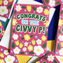 Congratulations Civvy P Civil Partnership Card, thumbnail 1 of 5