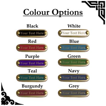 Personalised Metal Door Sign Art Deco Or Modern, 6 of 8