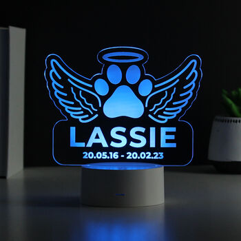 Personalised Pet Memorial LED Light Tribute, 2 of 3