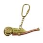 Personalised Brass Bosuns Boatswain Pipe Whistle Keyring, thumbnail 4 of 6