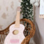 Personalised Pastel Pink Starry Toy Guitar, thumbnail 4 of 4