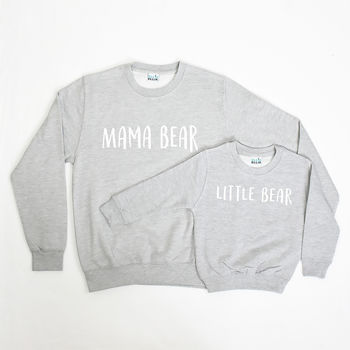 Mum And Me Mama Bear Sweatshirt Jumper Set, 6 of 11