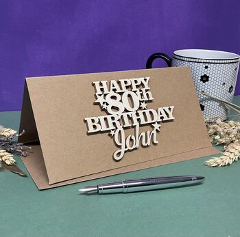 Personalised 80th Birthday Card Keepsake, 2 of 10