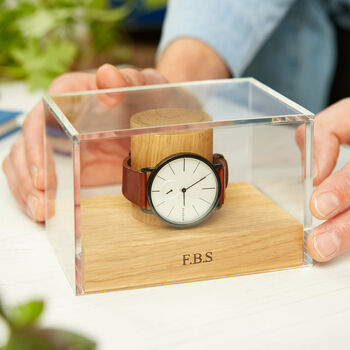 Personalised Watch Stand Gift For Grandad, 10 of 12