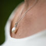 Drop Pearl Pendant Necklace, thumbnail 3 of 5