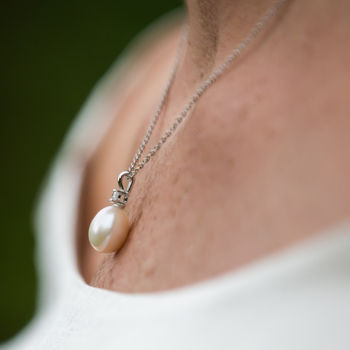 Drop Pearl Pendant Necklace, 3 of 5