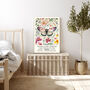 Natural History Museum Pink Butterfly Art Print, thumbnail 3 of 4