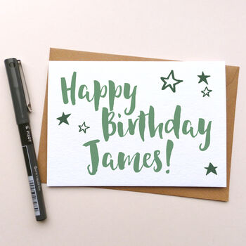 Personalised 'Happy Birthday' Greeting Card, 9 of 11