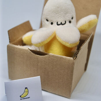 Personalised Mini Parcel, Cute Card + Banana Charm Gift, 3 of 6