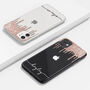 Personalised Dripping Rose Gold Glitter Clear Case, thumbnail 2 of 5