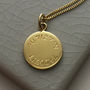 Latitude And Longitude Necklace In Gold, thumbnail 3 of 5