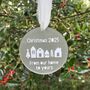 From Our Home To Yours Acrylic Christmas Decoration, thumbnail 1 of 4