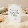 Custom Any Text Wedding Sign A4 Sturdy Minimalist Arch, thumbnail 1 of 5