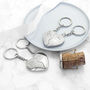 Personalised Joining Hearts Special Date Keyring Set, thumbnail 2 of 5