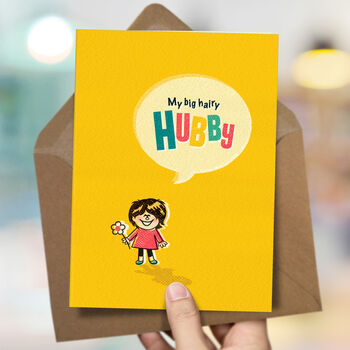 Husband Card ‘Big Hairy Hubby’, 3 of 4
