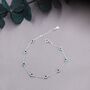 Emerald Green Cz Floating Bracelet Or Anklet, thumbnail 3 of 11