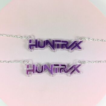 Huntr/X Kpop Demon Hunters Necklace Acrylic, Kpop Anime, 6 of 11