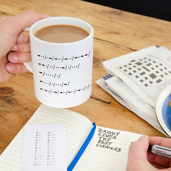 Morse Code Personalised Message Ceramic Mug, 3 of 8