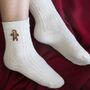 Cashmere Wool Christmas Bed Socks Gift Set, thumbnail 5 of 9