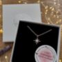 Handmade Sterling Silver North Star Birthstone Christmas Necklace: October's Birthstone, thumbnail 1 of 12