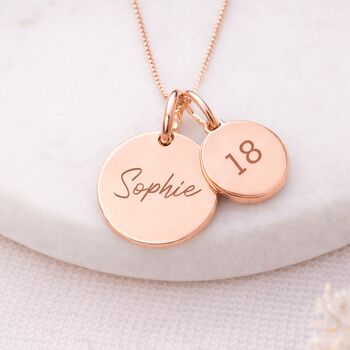 Personalised Rose Gold Plated Sterling Silver June Birth Flower Pendant Necklace, 5 of 9