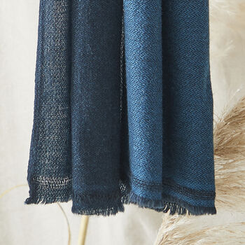 Fair Trade Handwoven Soft Fine Unisex Merino Wool Scarf, 3 of 12