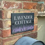 Personalised Lavender Slate House Number Sign, thumbnail 3 of 3