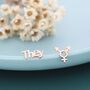 Sterling Silver 'They' Pronoun And Transgender Symbol Mismatched Earrings, thumbnail 5 of 12