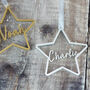 Personalised Glitter Star Christmas Decoration, thumbnail 4 of 4