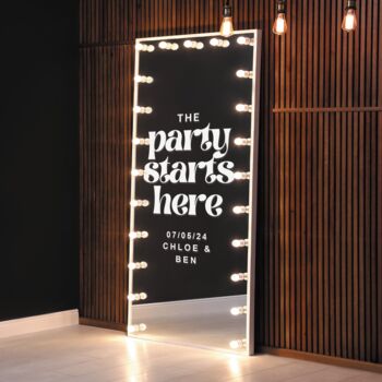Wedding Welcome Sign Sticker – Party Starts Here, 4 of 8