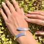 Chunky Sterling Silver Hinged Geometric Bangle, thumbnail 3 of 6