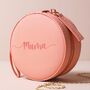 Personalised Name Mini Round Travel Jewellery Case, thumbnail 6 of 10