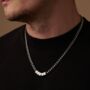 Silver 5mm Personalised Cuban Chain Necklace, thumbnail 2 of 11