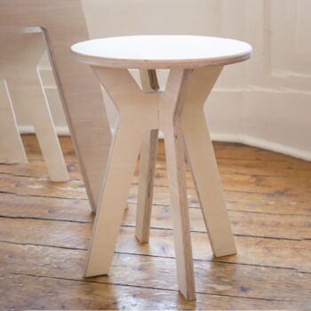 The Mhor Stool In Natural Plywood, 4 of 5