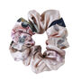 Silk Scrunchie Hair Scrunchie Ponytail Holder Hairband Mulberry Silk Satin Midi Luxurious Pink Floral Hair Tie, thumbnail 3 of 5